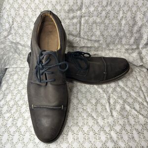 Belvedere Paris Stone Brown Cap Toe Leather Lace Up Dress Shoes Size 10.5D Belvedere Paris Stone Brown Cap Toe Leather Lace Up Dress  main image 2